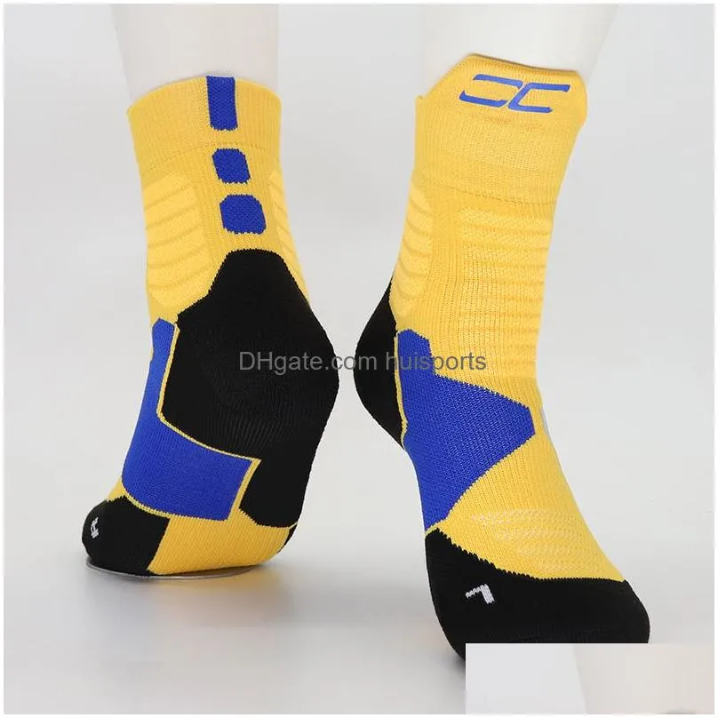 mens socks high top medium tube elite basketball socking professional training towel bottom sports sock