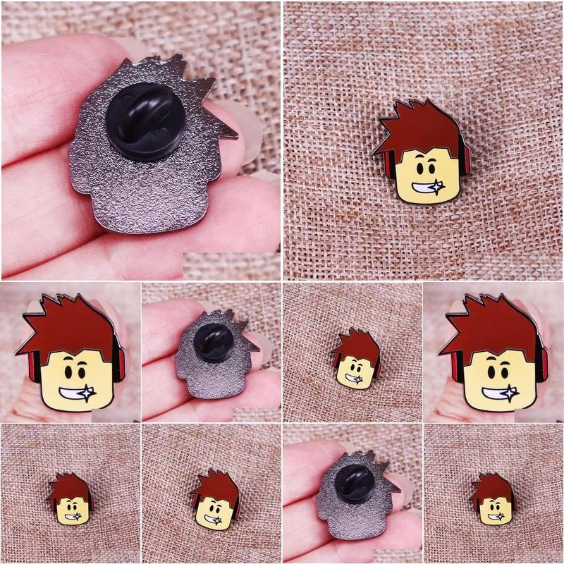 other fashion accessories roblox character head enamel pins fashion game backpack lapel pin shirt bag badge jewelry gift for friends