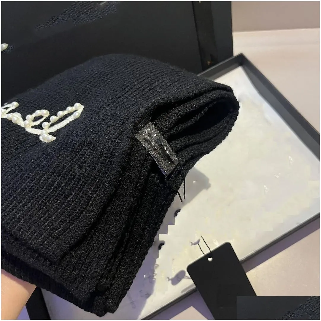designer hats scarves sets for women and men solid seasons winter letter casual beanie luxury scarves