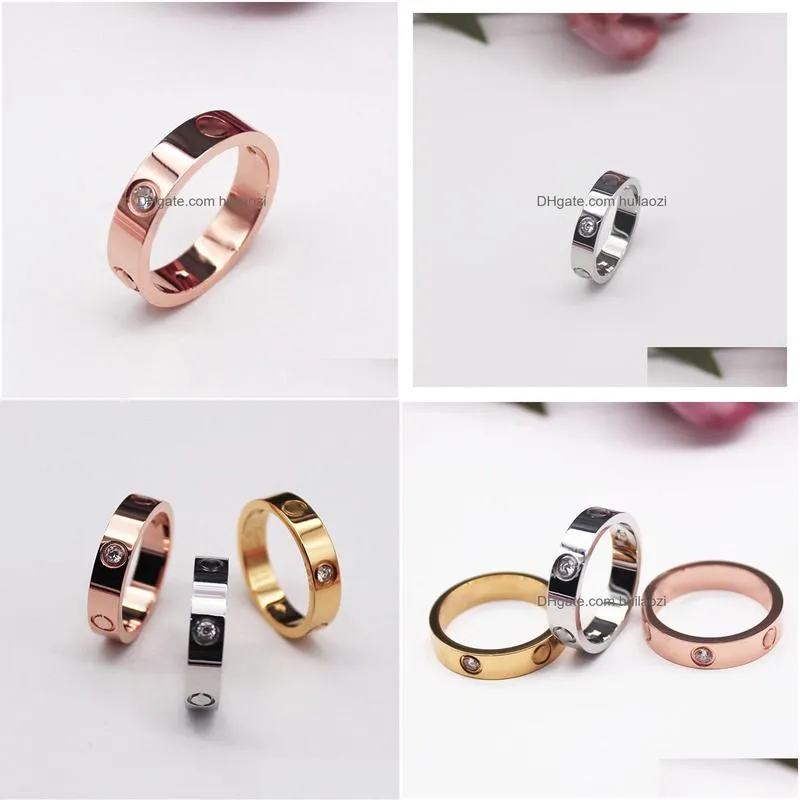 2021 high polished classic design women lover rings 3 colors stainless steel couple rings fashion design women jewelry wholesale