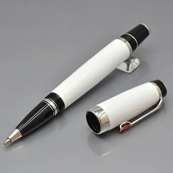 Famous Limited Edition fashion roller ball pen series number White Ceramic gift pens with random gem stone