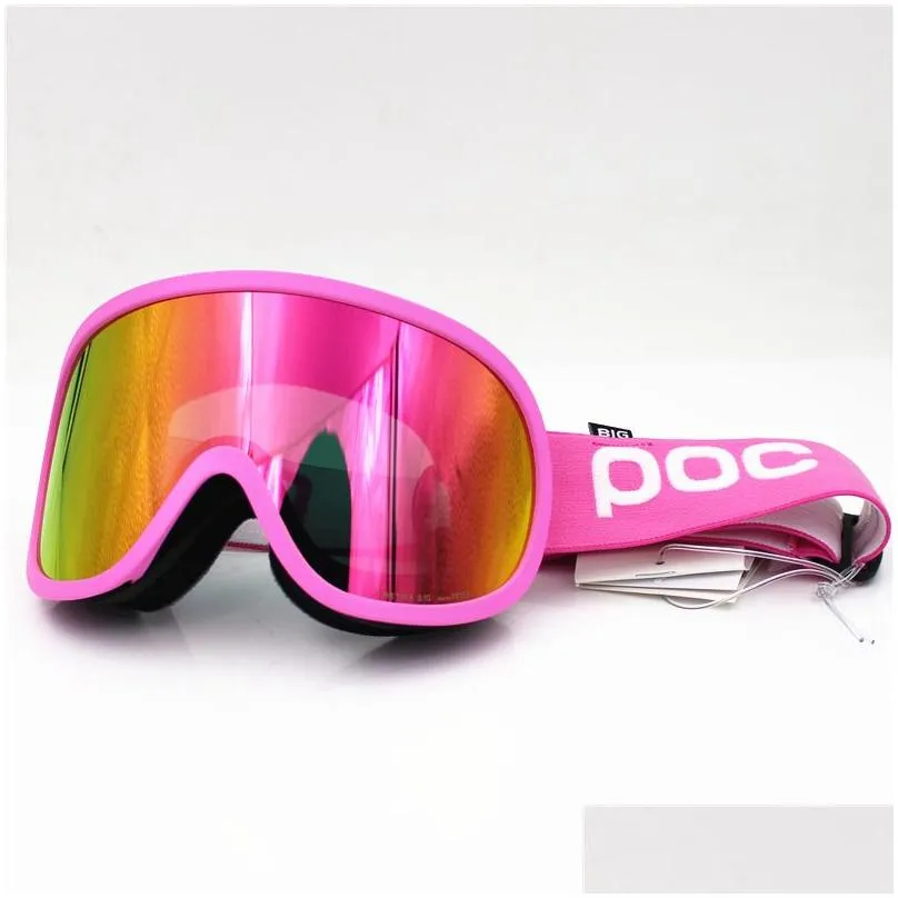 Original POC Brand Retina ski goggles double layers anti-fog Big ski mask glasses skiing men women snow snowboard Clarity 220214