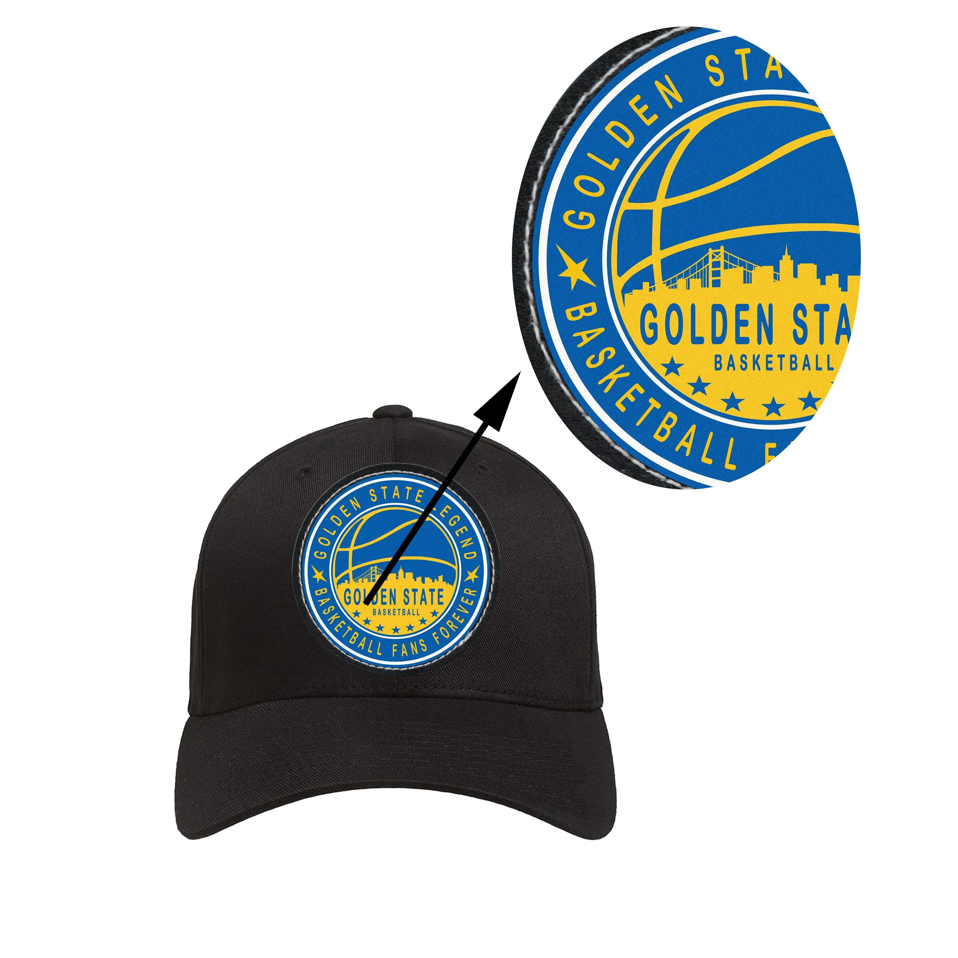 Golden State Baseball Cap Unisex Adjustable Snapback Lightweight Versatile Classic Basketball Club Fans Hat