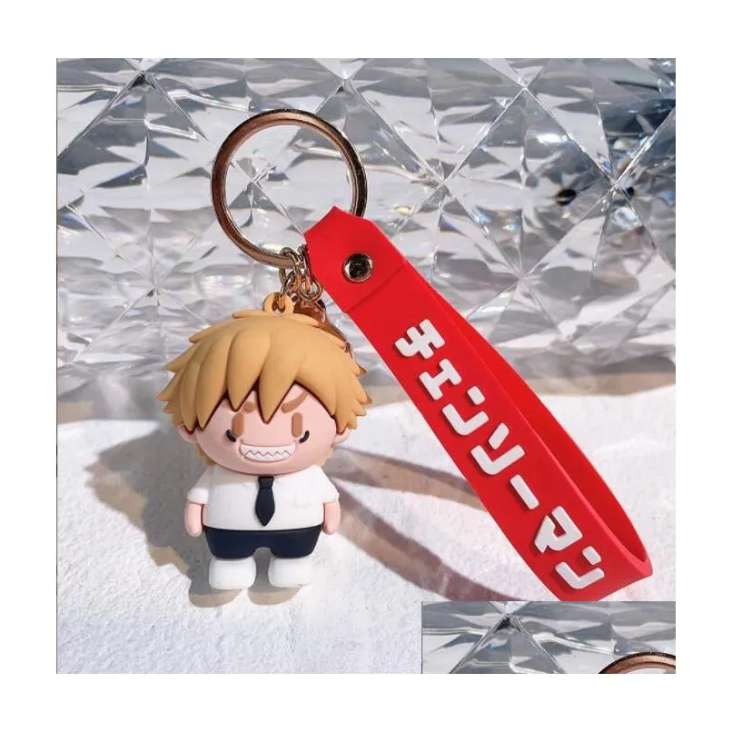 Chainsaw  chain Pochita doll pochita key chain pendant electric times Macchima animation peripherals Toy Figures