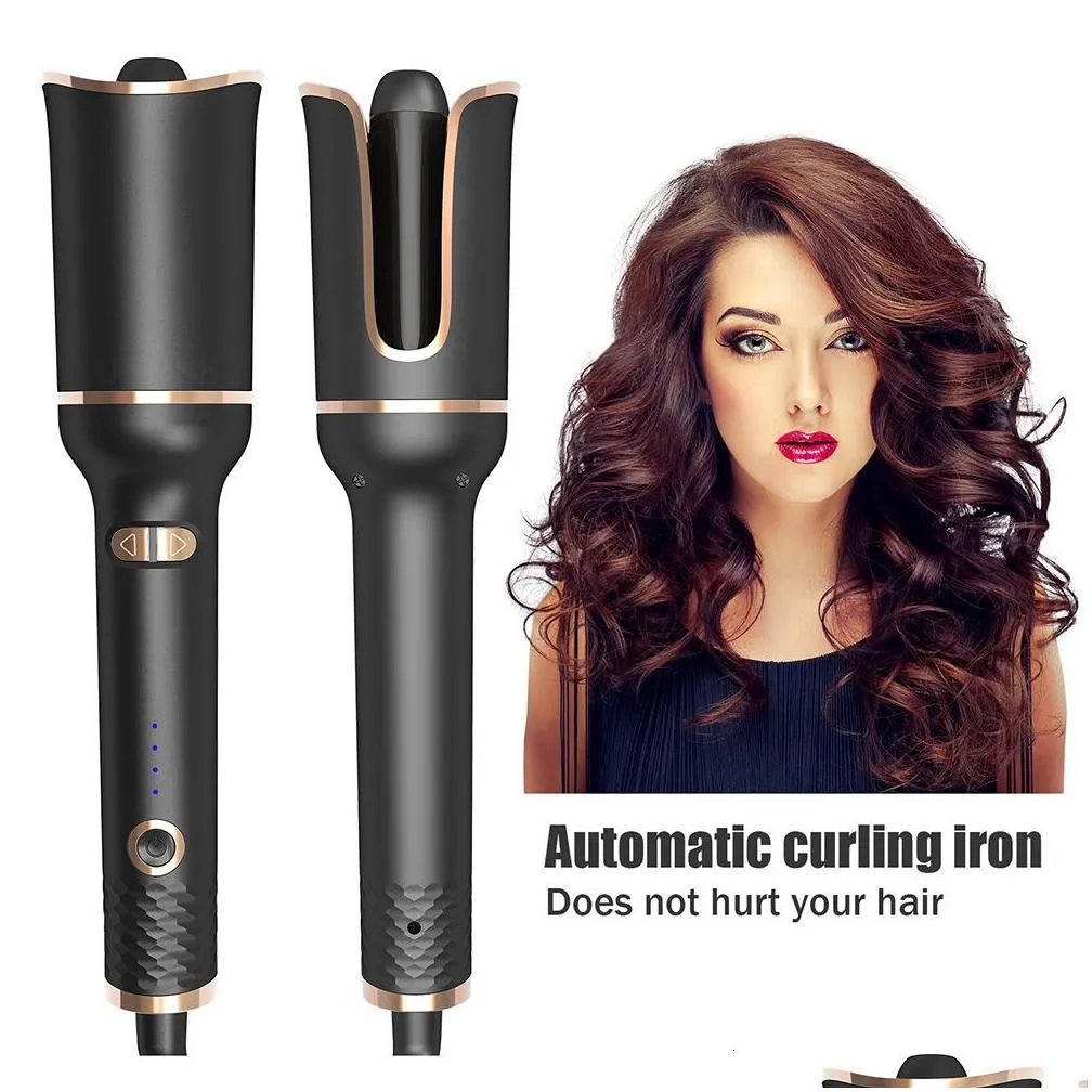 Curling Irons Automatic Hair Curler Auto Hair Curling Iron Ceramic Rotating Air Curler Air Spin Wand Styler Curl Machine Magic Hair Curler