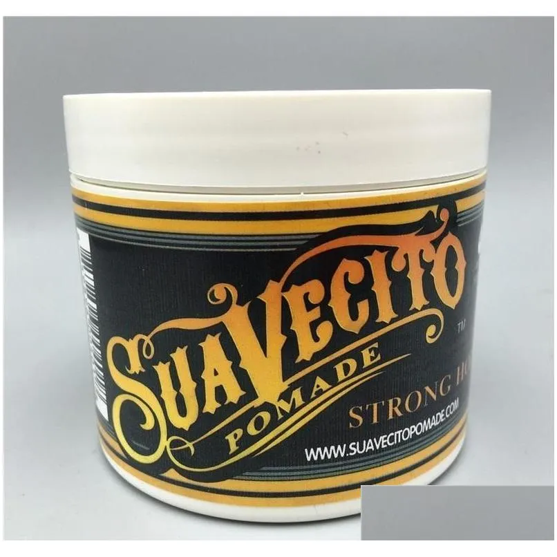 Suavecito Pomade Gel 4oz 113g Strong Style Restoring Ancient Ways is Big Skeleton Hair Slicked Back Hair Oil Wax Mud