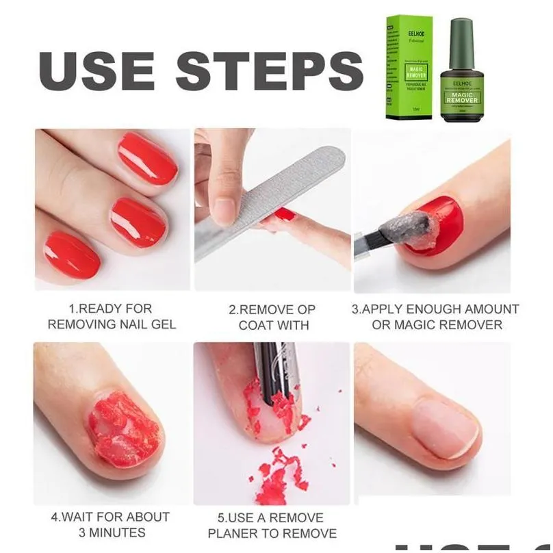 Nail Gel Nail Gel Fast Manicure Semi Permanent Varnish Tool Burst Glue Soak Off Polish Cleaner Drop Delivery Health Beauty Nail Art Sa Dh7Wa