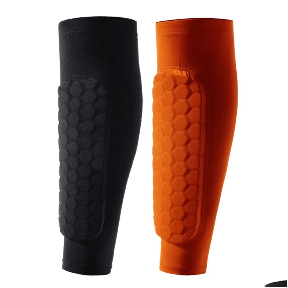 Protective Gear Soccer Shin Guards Outdoor Sport Honeycomb AntiCollision Pads Protection Leg Guard Socks Protector Sports Safety Gear