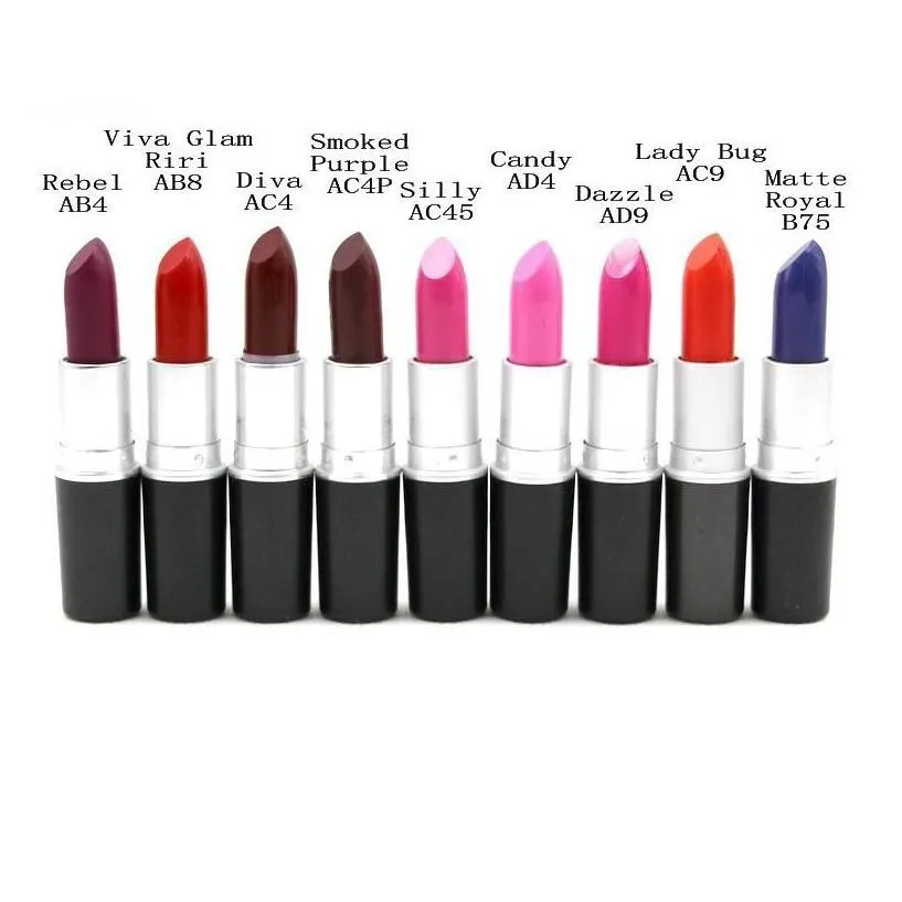 Lipstick 999 Rouge A Levre 3G Matte Frost Stain Nutritious Longlast Natural Coloris Makeup Quality Lipsticks Drop Delivery Health Be