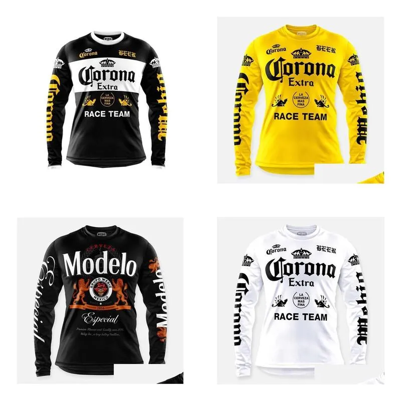 BMX Moto Mountain bike Mens cycling dh enduro Motocross Jerseys Sportswear downhill jersey Bicycle clothing 220616