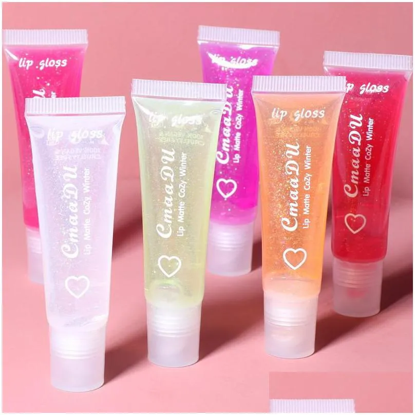 Lip Gloss Cmaadu Soft Lip Gloss Tube Lipgloss Hydrating Lips Balm Base Pure Transparent Glosses 6 Colors Moisturizer Natural Nutritiou Dhlkg