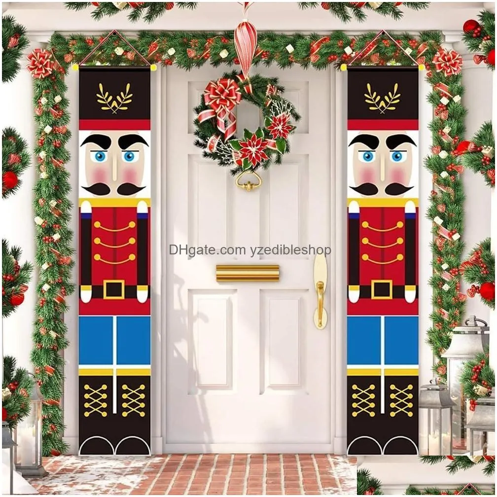 qifu christmas door banner merry christmas decor for home christmas ornaments xmas decor happy year 2021 navidad natal 201028