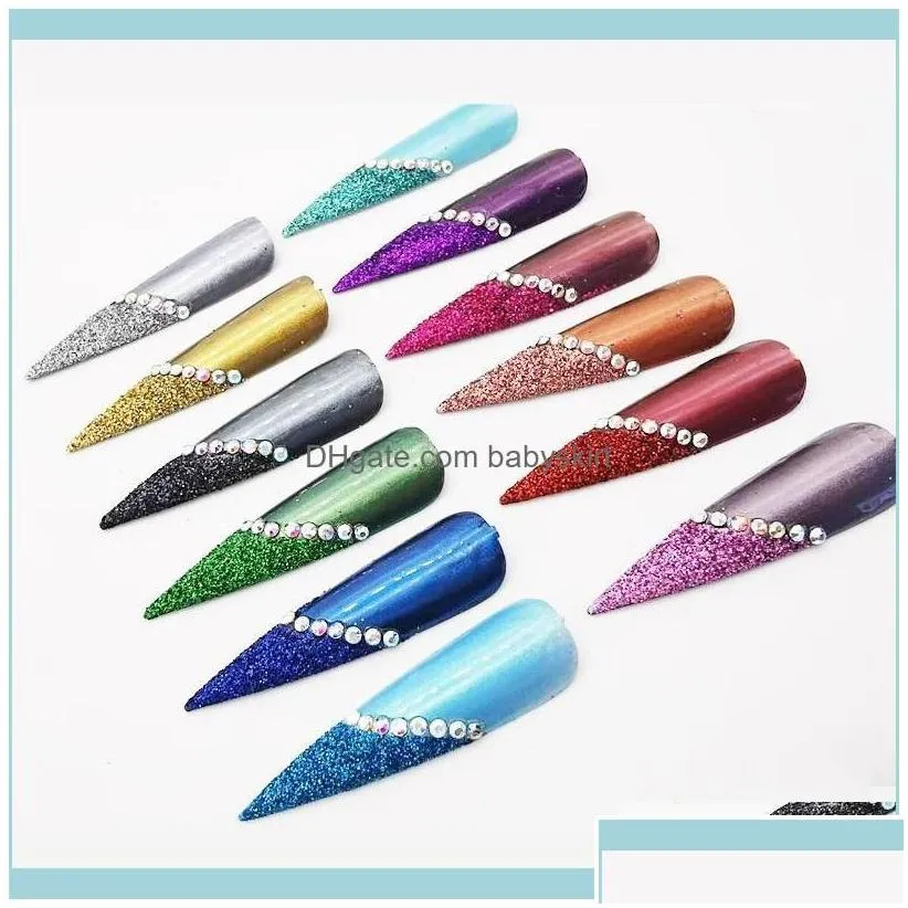 Nail Salon Health Beauty nail Glitter 21Pcs/Set Holographic Laser Powder Art Aessories Colourful Sparkly Fine Dust Manicure