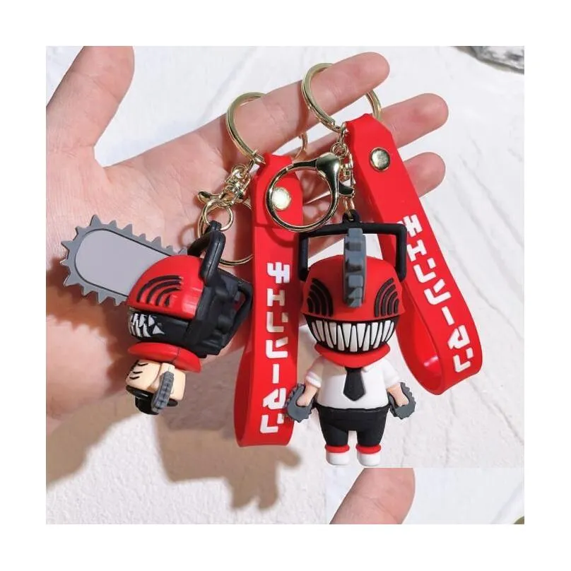 Chainsaw  chain Pochita doll pochita key chain pendant electric times Macchima animation peripherals Toy Figures