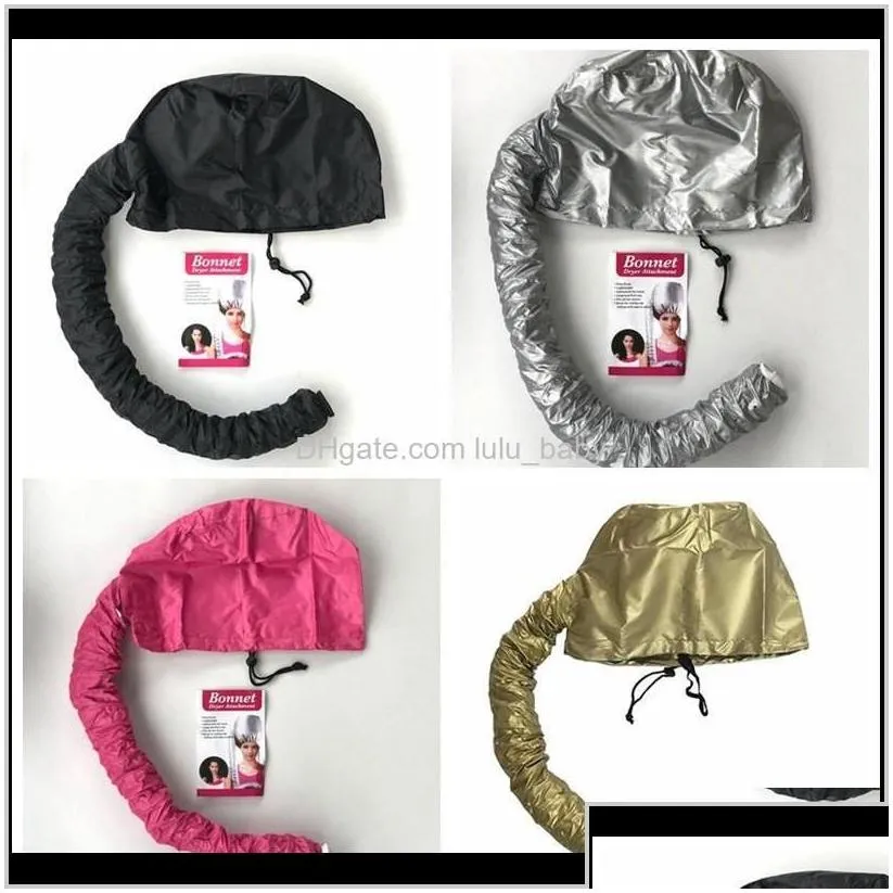 Portable Soft Drying Bonnet Hood Hat Blow Dryer Attachment Curl Tools Gray Dry 6Pcs Icpl5 Dryers Ts4Mx