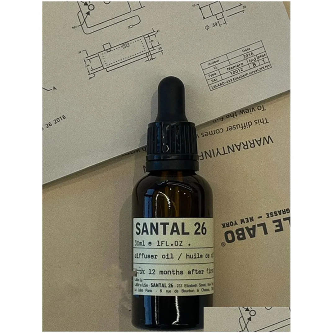  Oil 30Ml Pure Plant Oils For Humidifier Diffusers Mint Santal 26 Nature Oil Drop Delivery Health Beauty Fragrance Dhfl2