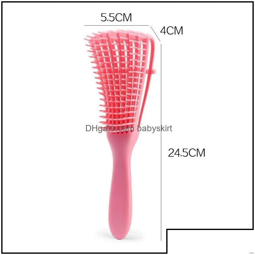 Hair Brushes Care Styling Tools Products Scalp Mas Comb Brush Women De Hairbrush Anti-Tie Knot Professional Octopus Type