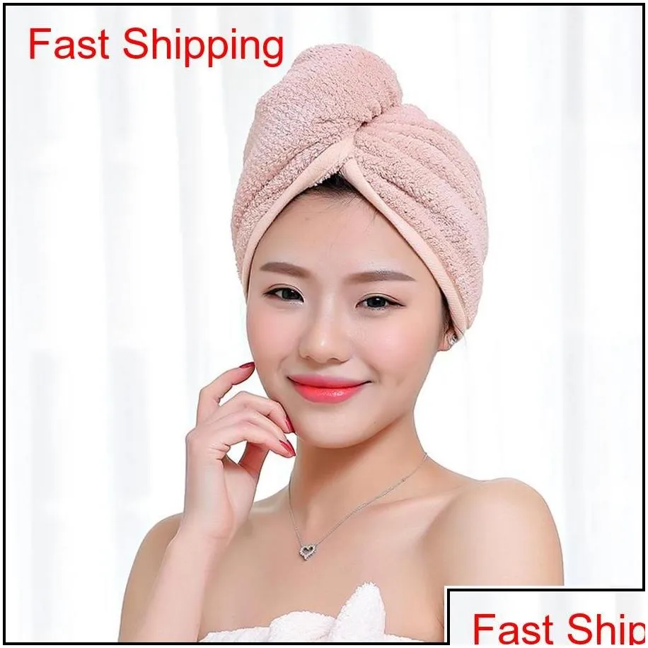 Magic Microfiber Hair Fast Drying Dryer Towel Bath Wrap Hat Quick Shower Cap Turban Towel Dry 4Styles Rra2239