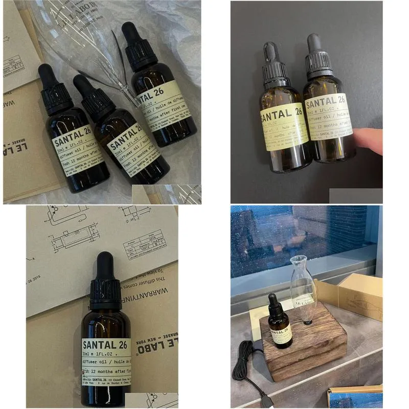  Oil 30Ml Pure Plant  Oils For Humidifier Diffusers Mint Santal 26 Nature Oil Drop Delivery Health Beauty Fragrance Dhfl2