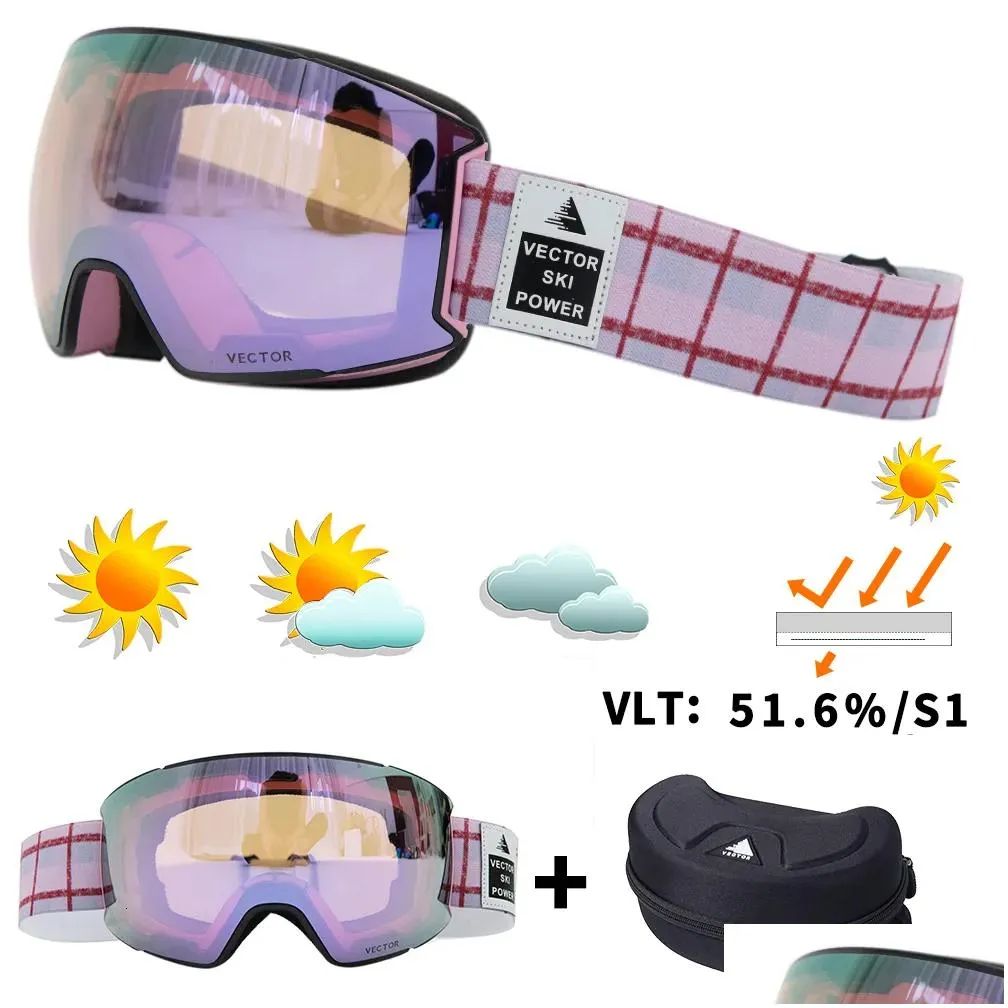 Ski Goggles OTG Small Purple Lens Snow Glasses Women UV400 Anti-fog Coatings Snowmobile Snowboard ing Outdoor Adult Men 221207