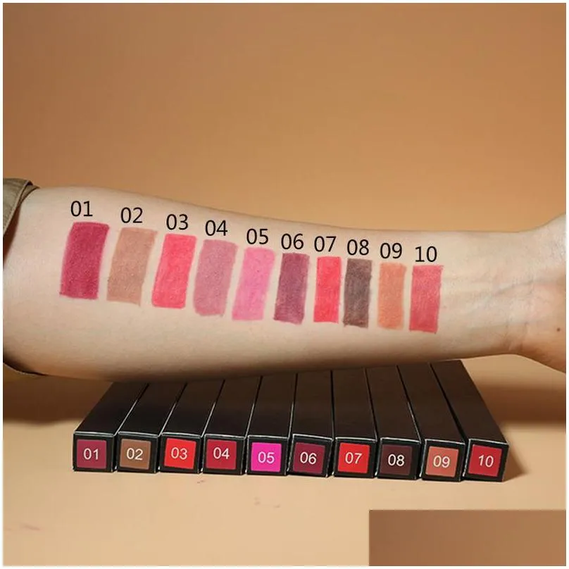 Lip Pencils Ismine Tattoo Lip Liner Pencil Waterproof 19 Color Mtifunction Lipstick Pen Matte Long-Lasting Easy To Wear Natural Wholes Dhnxh