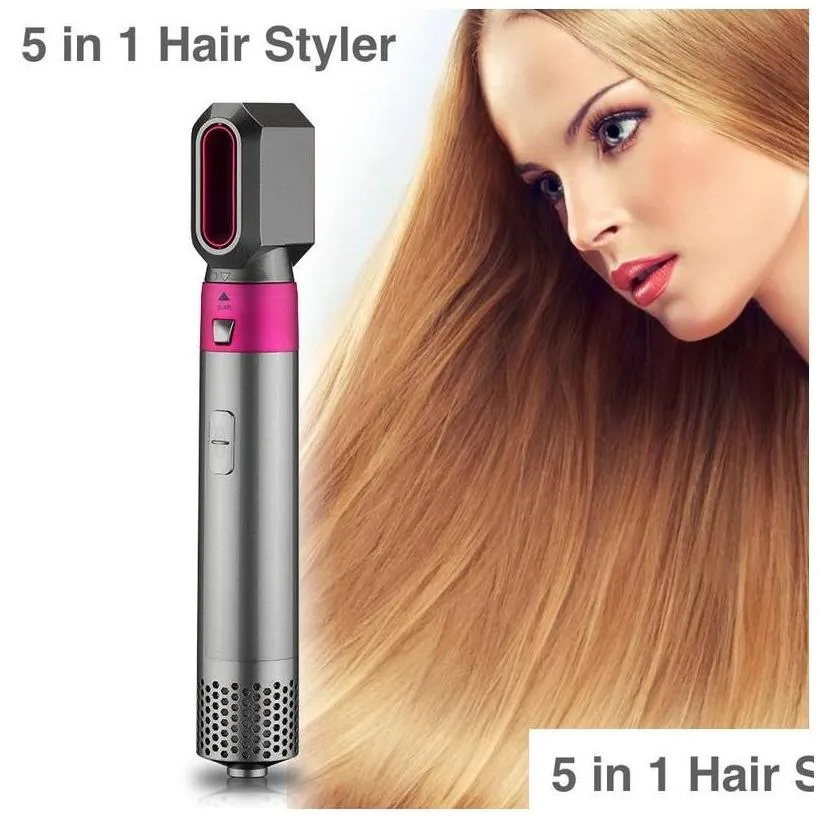 Curling Irons Hair Dryer Curler 5 In 1 Electric Iron S Rollers With And Straightening Brush 220624 Drop Delivery Products Care Styling