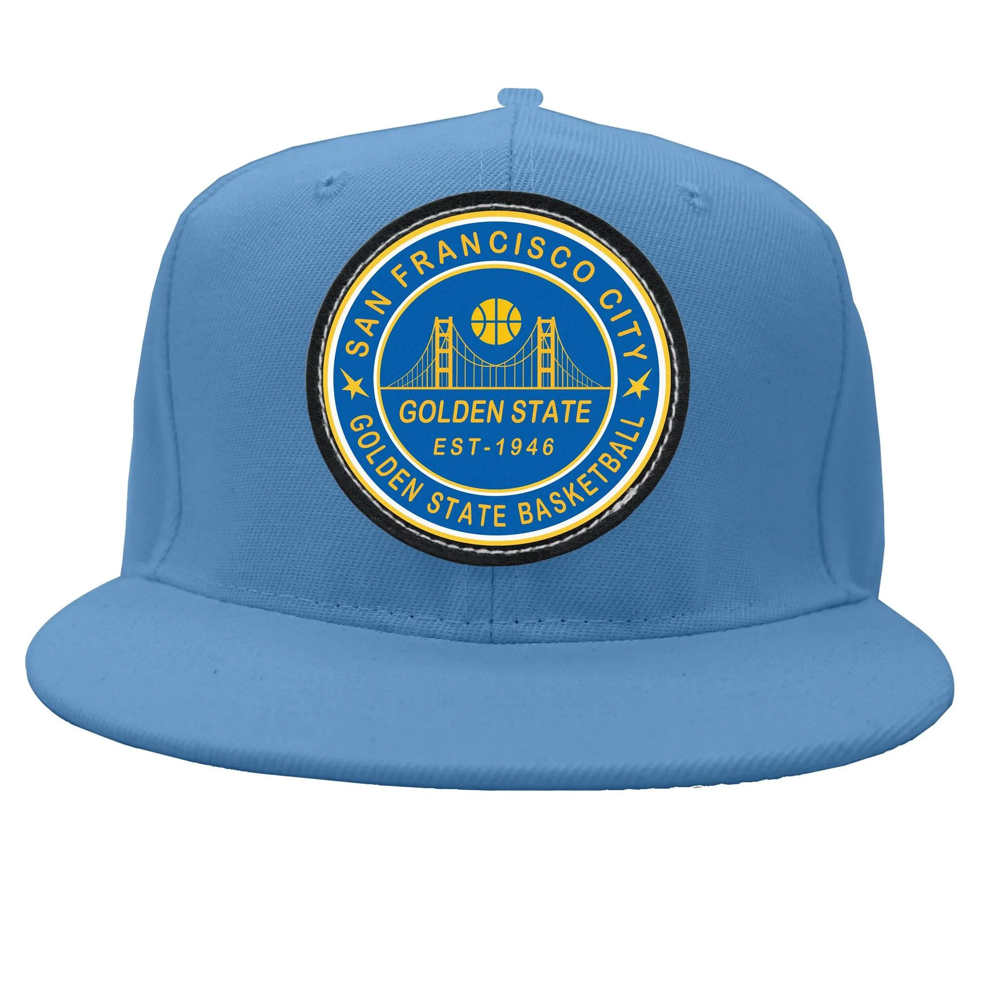 Golden State Baseball Cap Adjustable Flat Brim Baseball Cap Snapback Sports Fans Basketball Hat for Men and Women