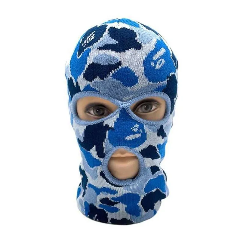 Cycling Caps Masks Fashion Balaclava 2/3-ho Ski Mask Tactical Mask Full Face Camouflage Winter Hat Party Mask Special Gifts for Adult