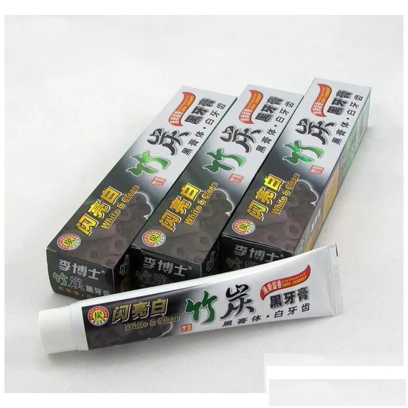 Toothpaste New Charcoal Tootaste White And Clean Whitening Black Bamboo Oral Tooth Paste Drop Delivery Health Beauty Dhixr