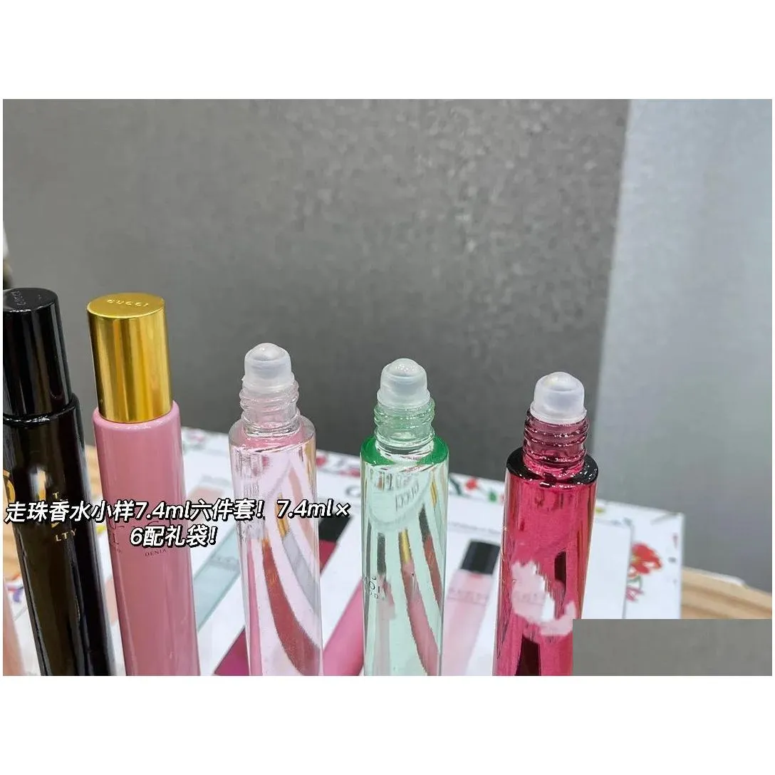 Roll-on perfume 7.4mlx6pcs JASMINE Magnolia eney me guilty bamboo flora bloom Fragrances Eau De Parfum Long Lasting Smell Cologne 14pcs Bloom