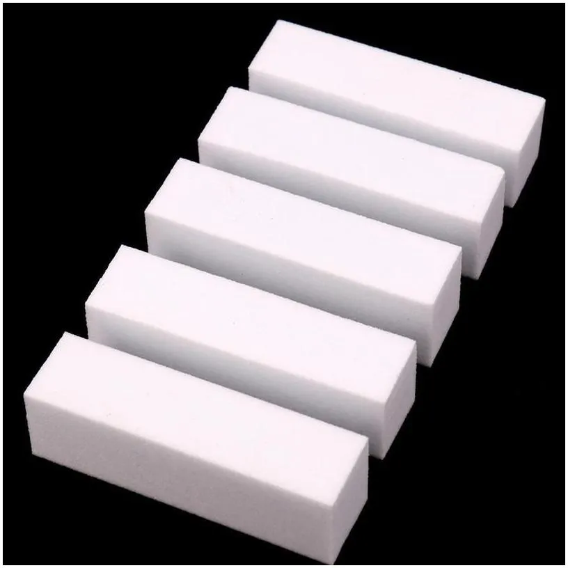 nail file drill 10pcs Sanding Sponge Buffers For Uv Gel White File Buffer Block Polish Manicure Pedicure qylvjh