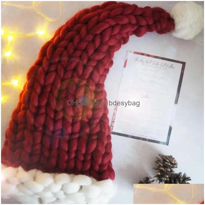 2020 new styles wool knit hats christmas hat fashion home outdoor party autumn winter warm hat xmas gift party favor indoor tree decor