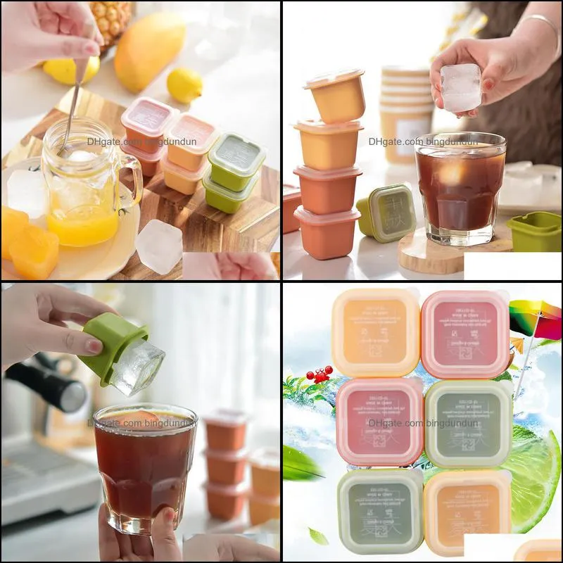 bar product creative ice maker with lid food grade household ice cube box icemaker