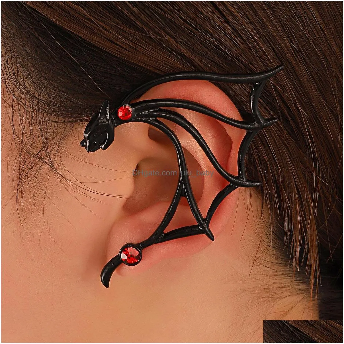 fashion jewelry retro metal fly dragon ear hang no hole single piece ear clip earrrings