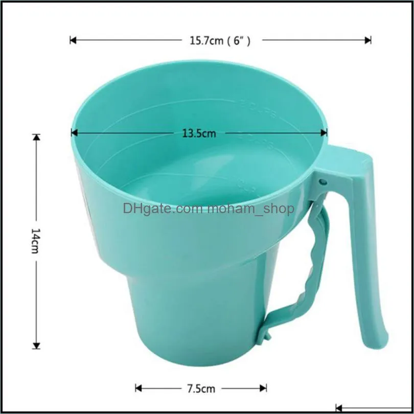 handheld flour shaker funnel shape sifter fine mesh powder sieve icing sugar manual cup kitchen baking tools pastry