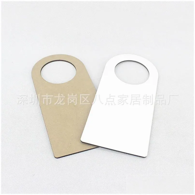 wooden made building supplies energy saving dye sublimation mdf board gate knock decoration hanging sign no disturb door hangers 752