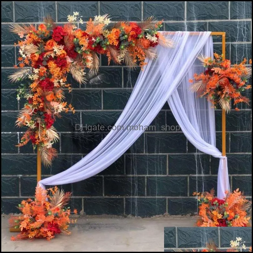 wedding props stage background frame decor flower balloon support square arch birthday backdrop stand