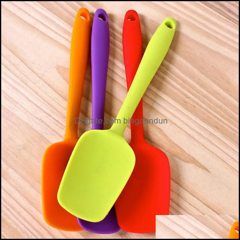 scoops silicone shovel heat resistant integrate handle silicone spoon scraper spatula ice cream cake cookie kitchen tool utensil