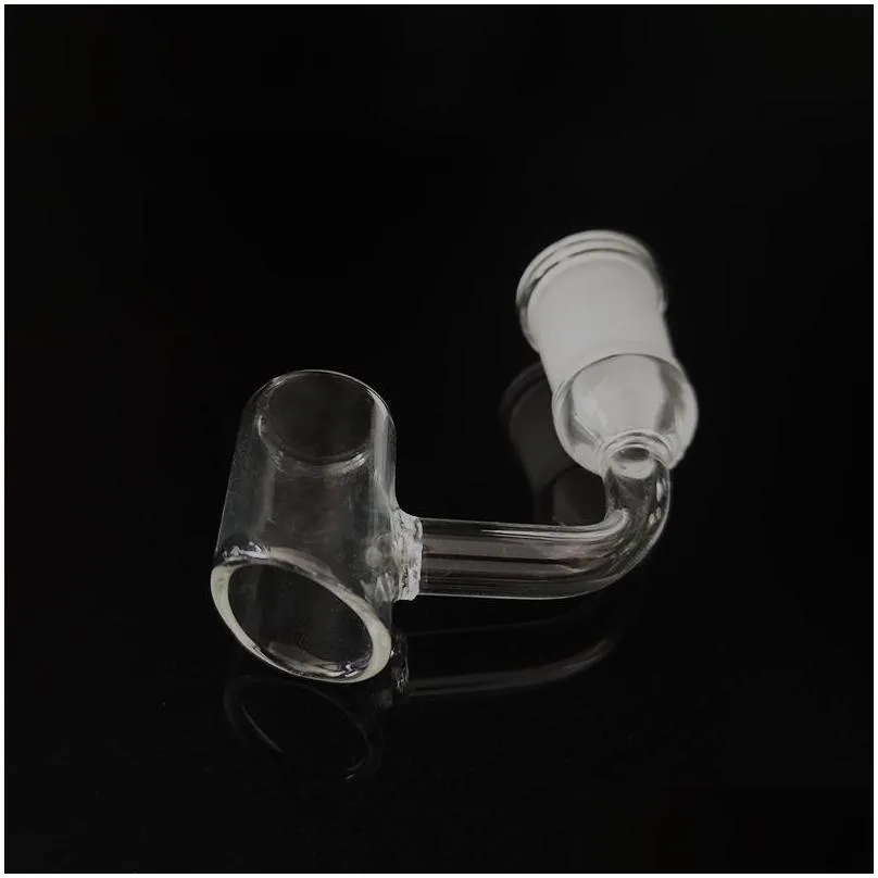 clear 14mm female glass bowls tobacco herb bowl pyrex smoking pipes thick glass pipe for dab rig percolater bong adapter transparent bent type smoke tube