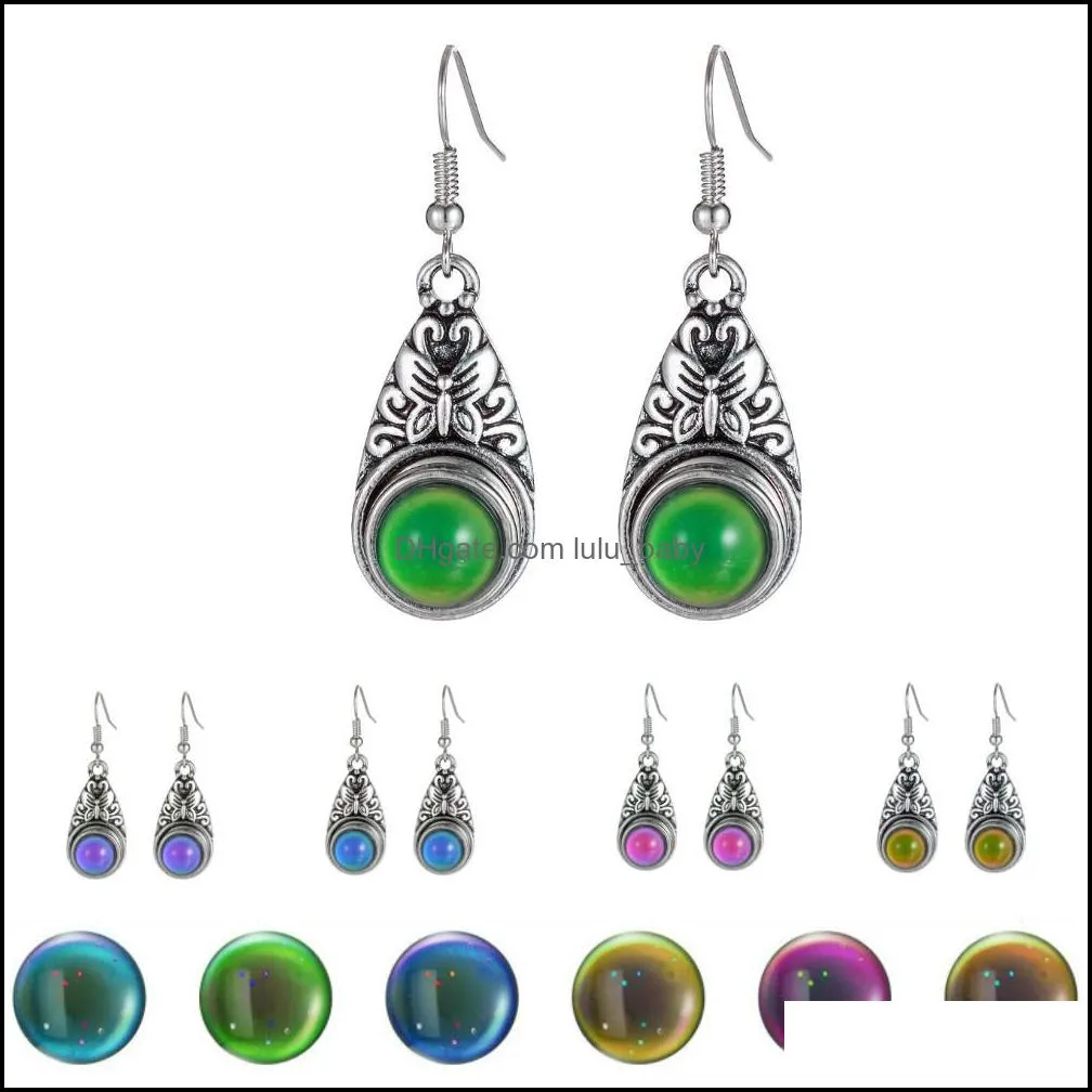 mood earring tracker thermochromic drop earrings temperature sensing earrings