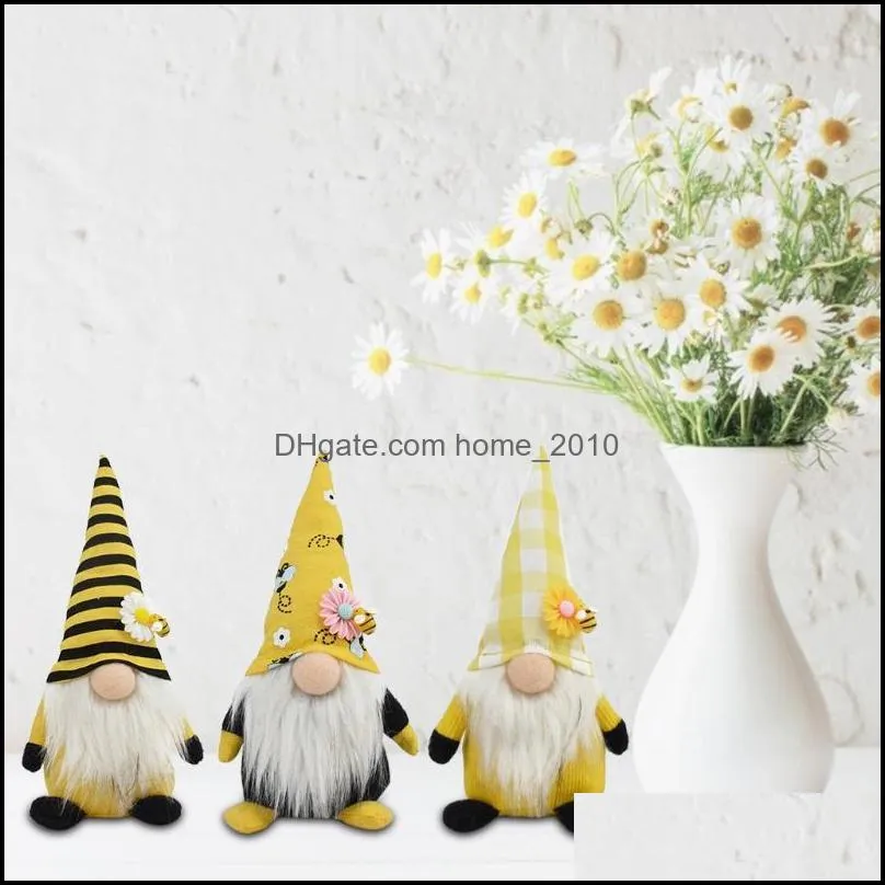 bumble bee gnomes plush yellow black scandinavian tomte nisse swedish spring decorations