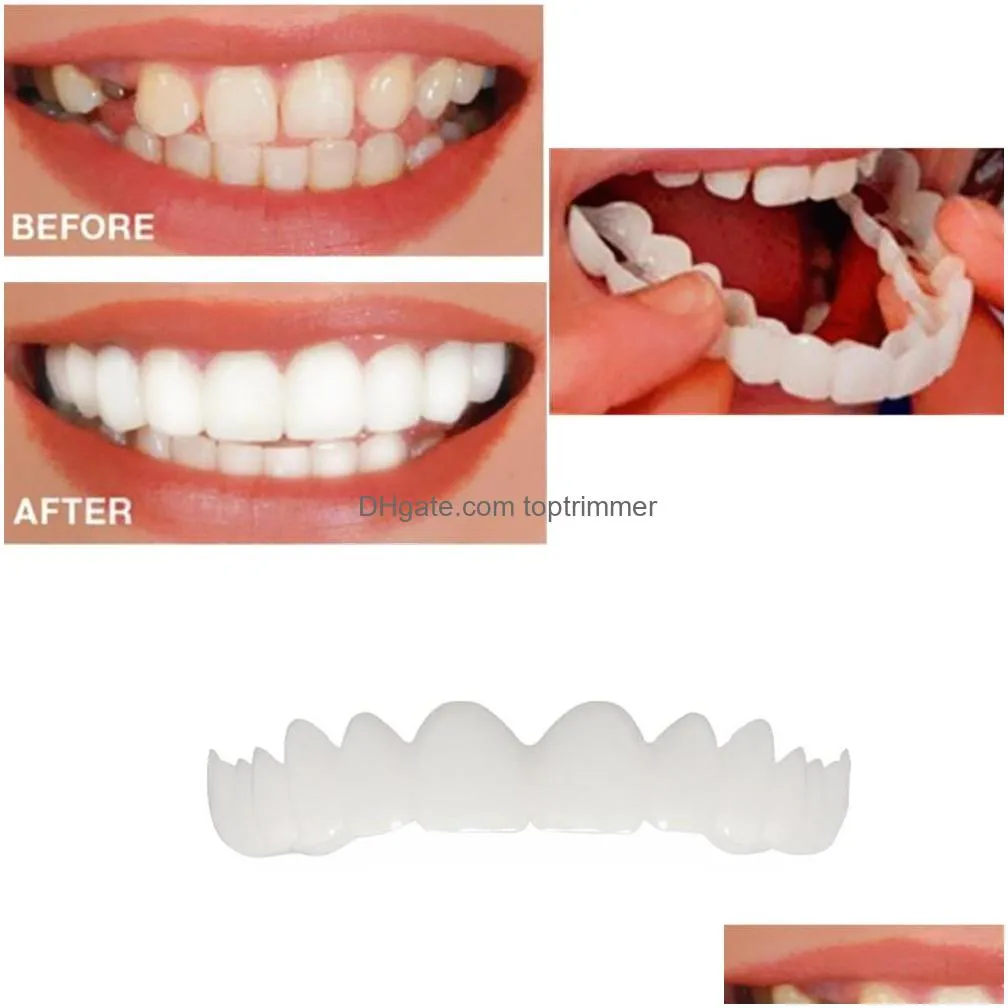 teeth whitening cosmetic teeth denture smile top cosmetic veneer upper and lower simulation braces