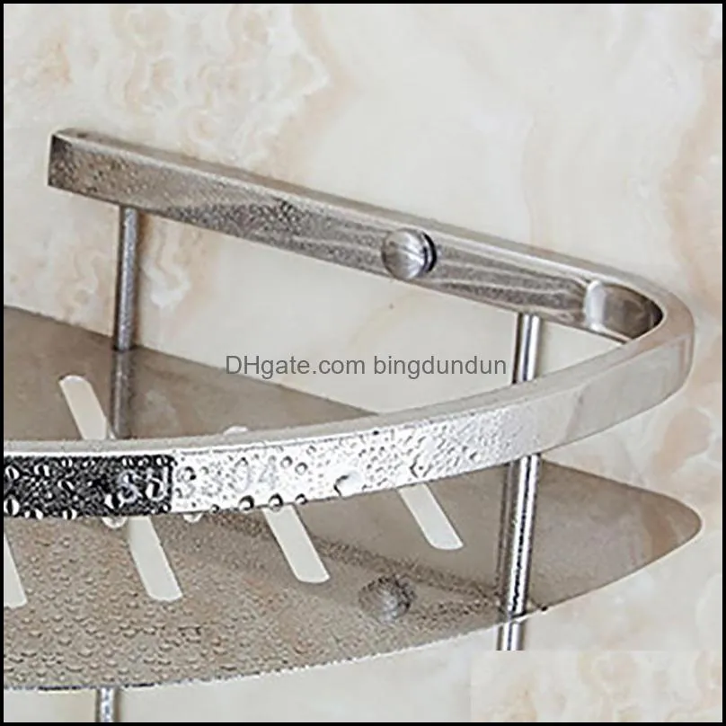 stainless steel shelf shower shampoo soap cosmetic shelves accessories rack holder
