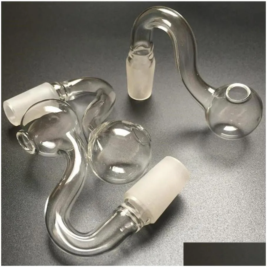 clear 10mm male glassl bowl pyrex glass tobacco bowls glass water pipe hookah shisha bong dab oil rig adapter transparent thick smoking accessories wholesale