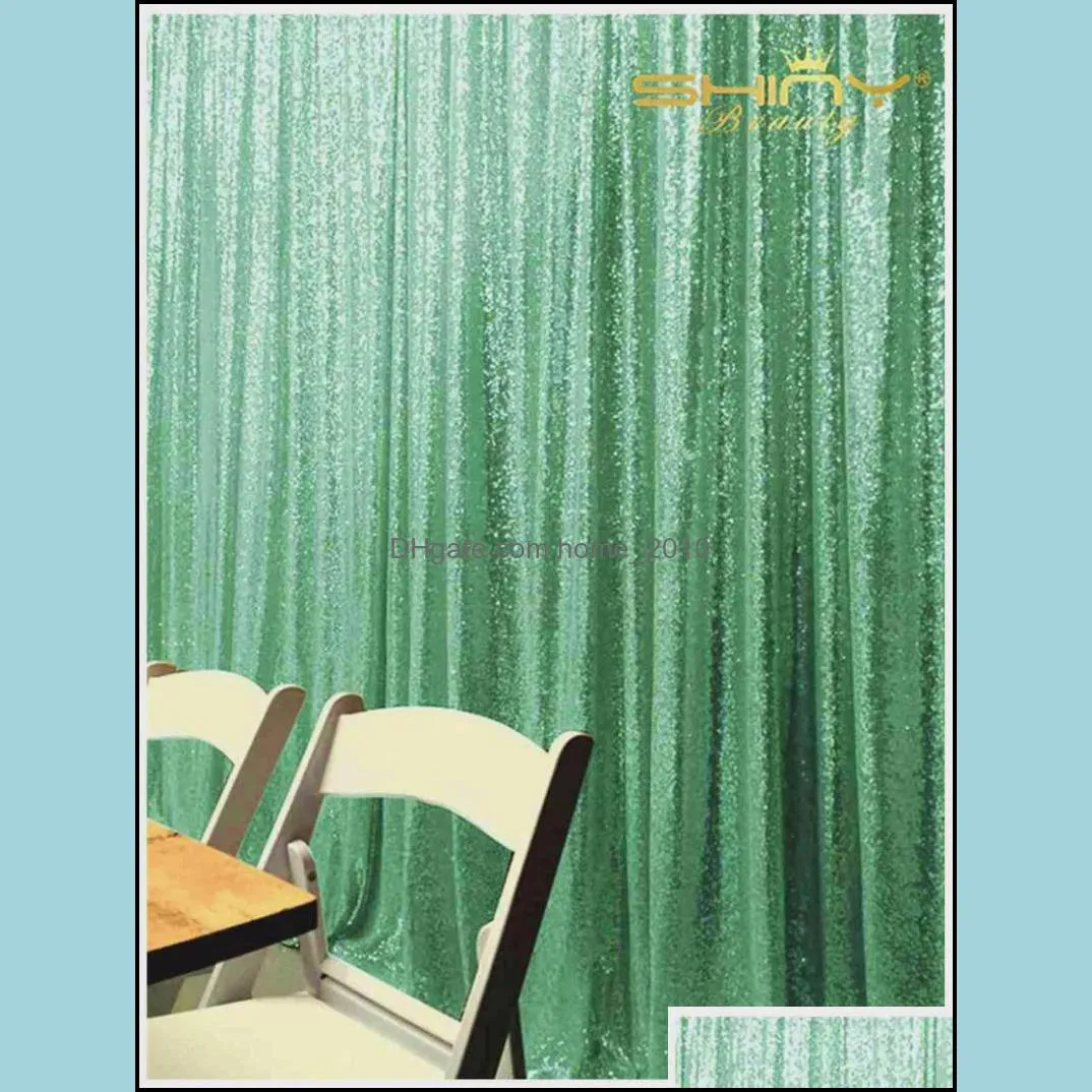 3ftx8ft sequin curtain light green glitter christmas backdrop po wedding baby show