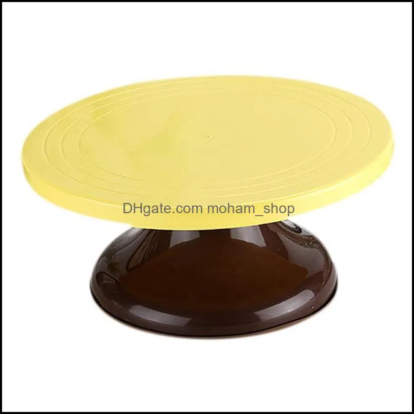 baking pastry tools 1pc rotating cake turntable revolving antislip display stand decorating diy accessories