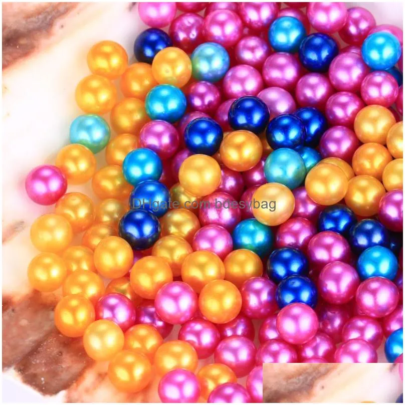 2020 new fashion diy beads natural  water pearl 67mm natural bulk multicolor grade particle pearl beads of pearl ornament