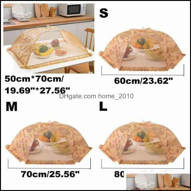 household tools lace food umbrella style covers mesh picnic barbecue party anti mosquito fly resistant net tent kitchen dinner table gadgets