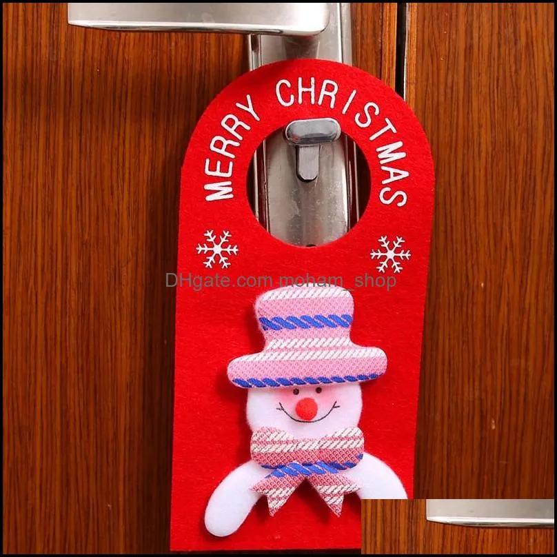 merry christmas door hanging pendant ornament christmas decoration for home el door xmas gift year party decoration dbc vt1069