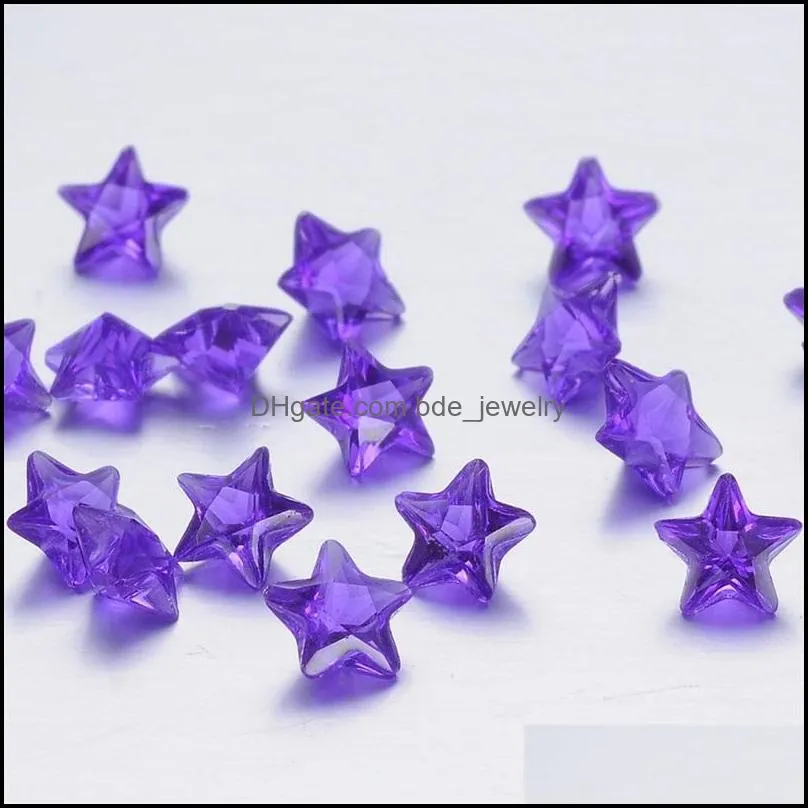 crystal star floating locket charms mix color 4mm round glass 500pcs/lot c3